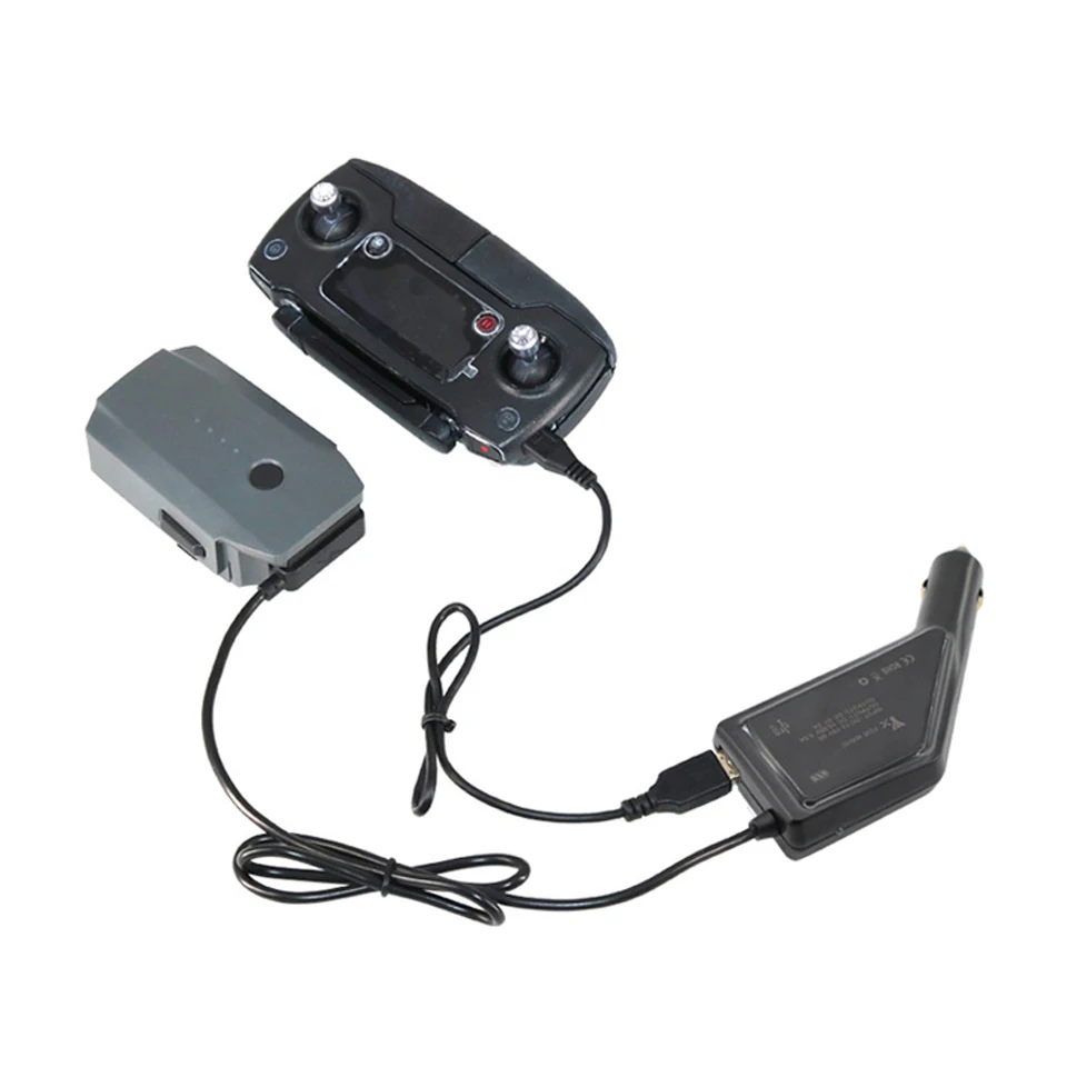 Наружное автомобильное зарядное устройство для DJI Mavic Pro аккумулятор и контроллер, зарядный концентратор, автомобильный разъем, usb-адаптер для Mavic DJI зарядное устройство для дрона