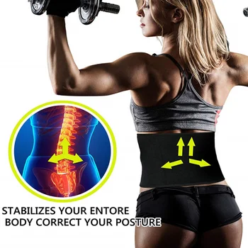 

Trimmer Belt Body Shaper Sweat Wrap Waist Trainer Loss Weight Gym With Phone Pocket Cincher Fitness Sports Slimming Sauna Effect