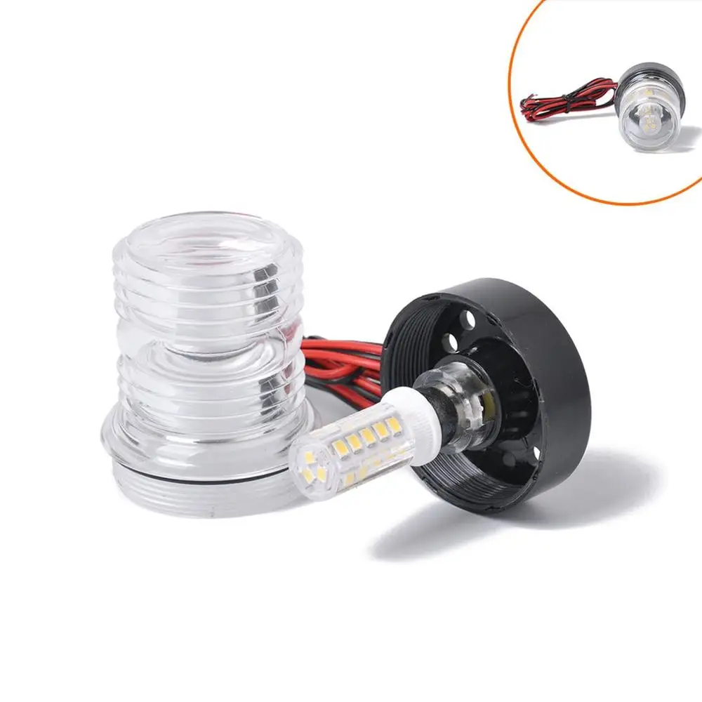 DC12V яхта навигационные сигнал индикатор белый светодиодный якорь светильник на длинные дистанции парусных световой сигнал Индикатор сигнальная лампа
