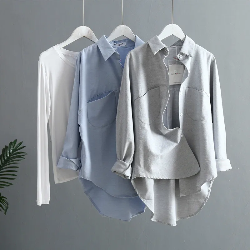 Новая мода, рукав летучая мышь, твердые карманы, женские рубашки, Blusas Mujer De Moda,, Осень-зима, женские блузки и топы, 6658 50