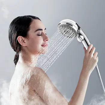 

Bath Shower Head Rain Shower Head Multifunction 5 Gears Filter For Water Handheld High Pressure Bathroom Accessories ABS Sprayer
