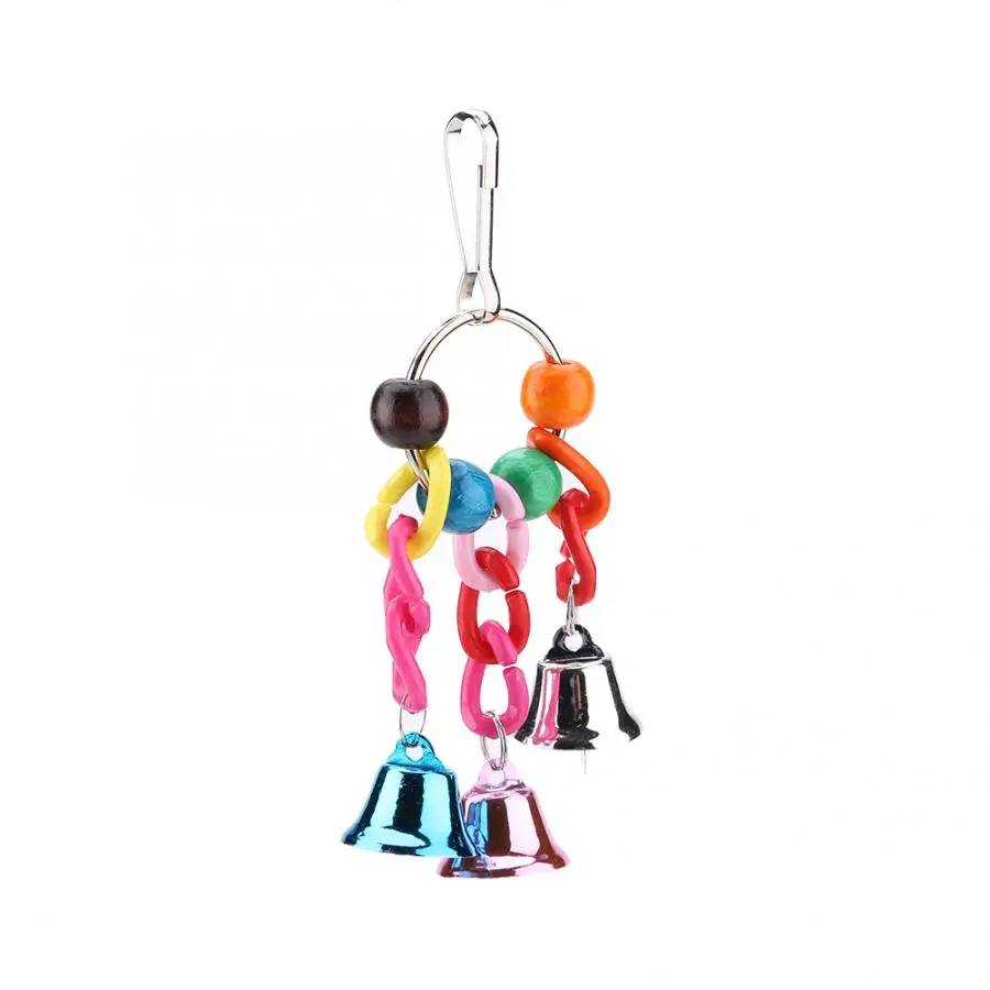 6 шт. птица для домашних животных красочные блоки колокольчик ротанга шар Подвесная лестница игрушки для жевания качели игрушки для птиц игрушки товары для домашних животных