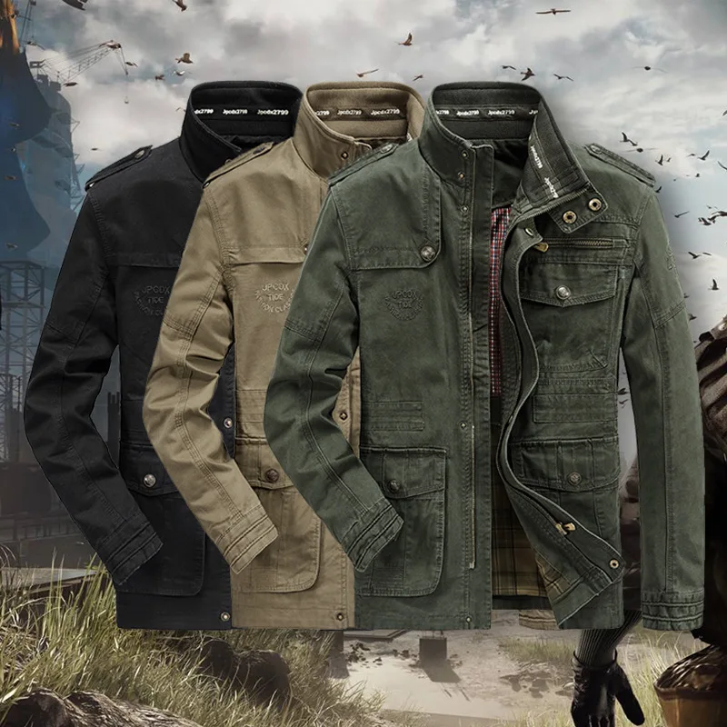 Куртки размера плюс 6XL 7XL 8XL из хлопка, мужские военные карго куртки, тактические боевые деловые мужские пальто, куртки пилота для мужчин