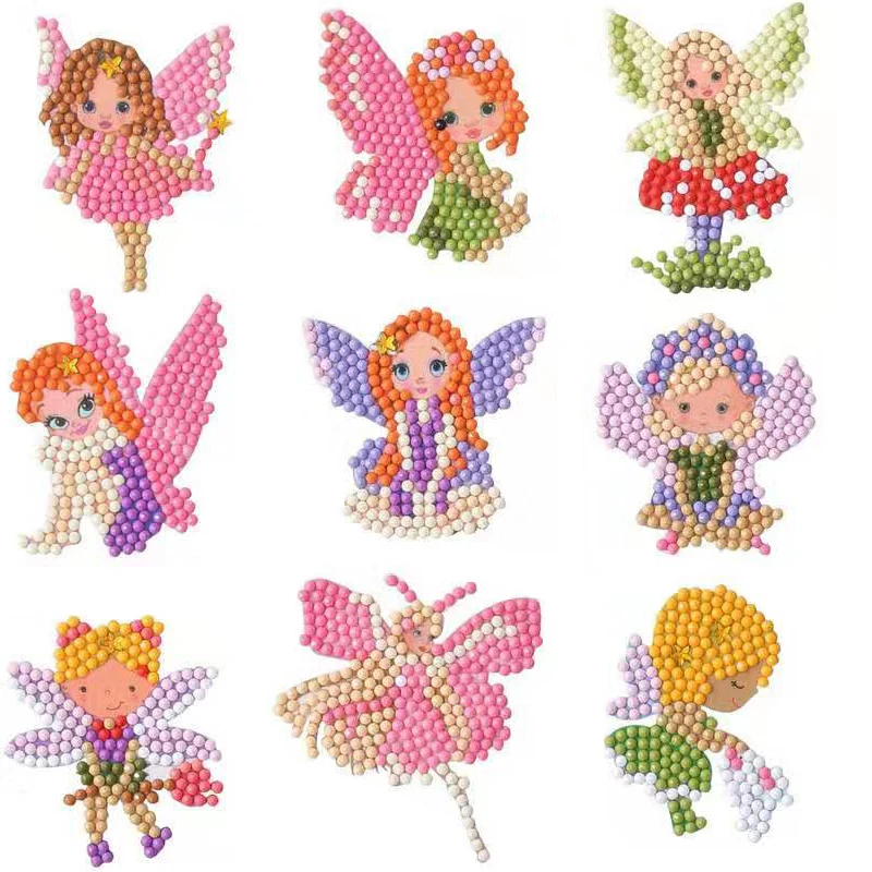 5D Diamond Painting Kits Stickers Xmas Gift For Kids DIY By Numbers Handmade