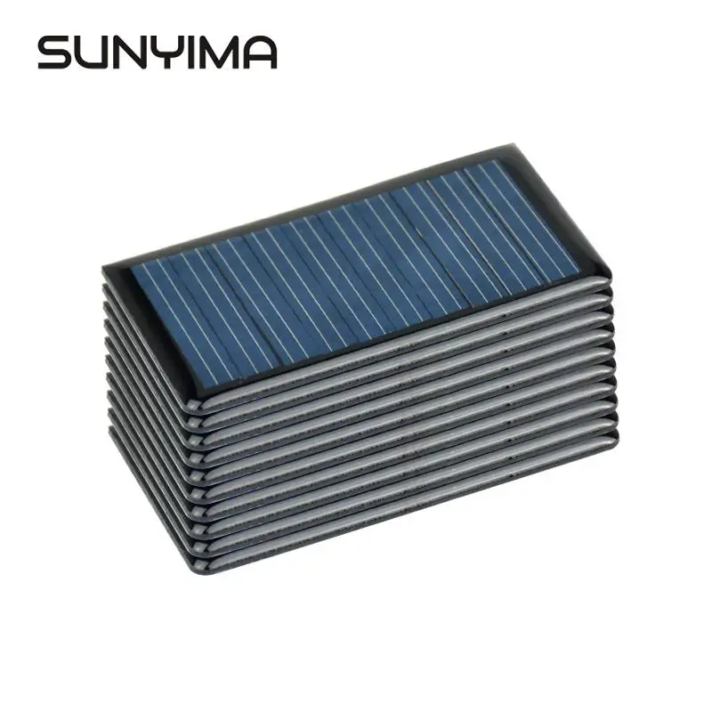 Солнечная панель SUNYIMA 10 шт. 5 В 50 мА поликристаллическая 68*37 мм|Солнечные элементы|