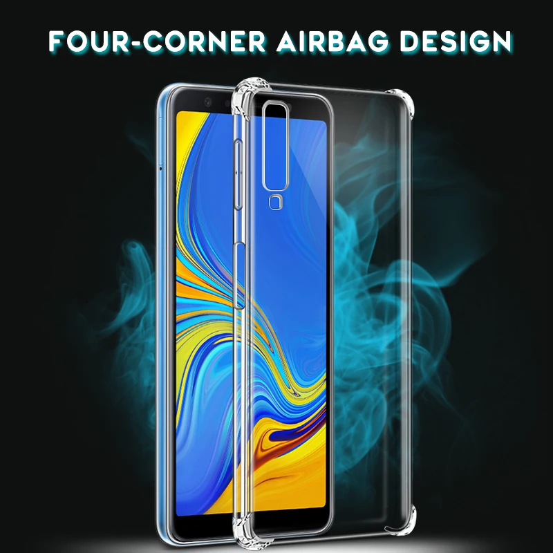 Полностью прозрачный чехол из ТПУ для Samsung Galaxy A71 A51 A90 A80 A50 A30 противоударный
