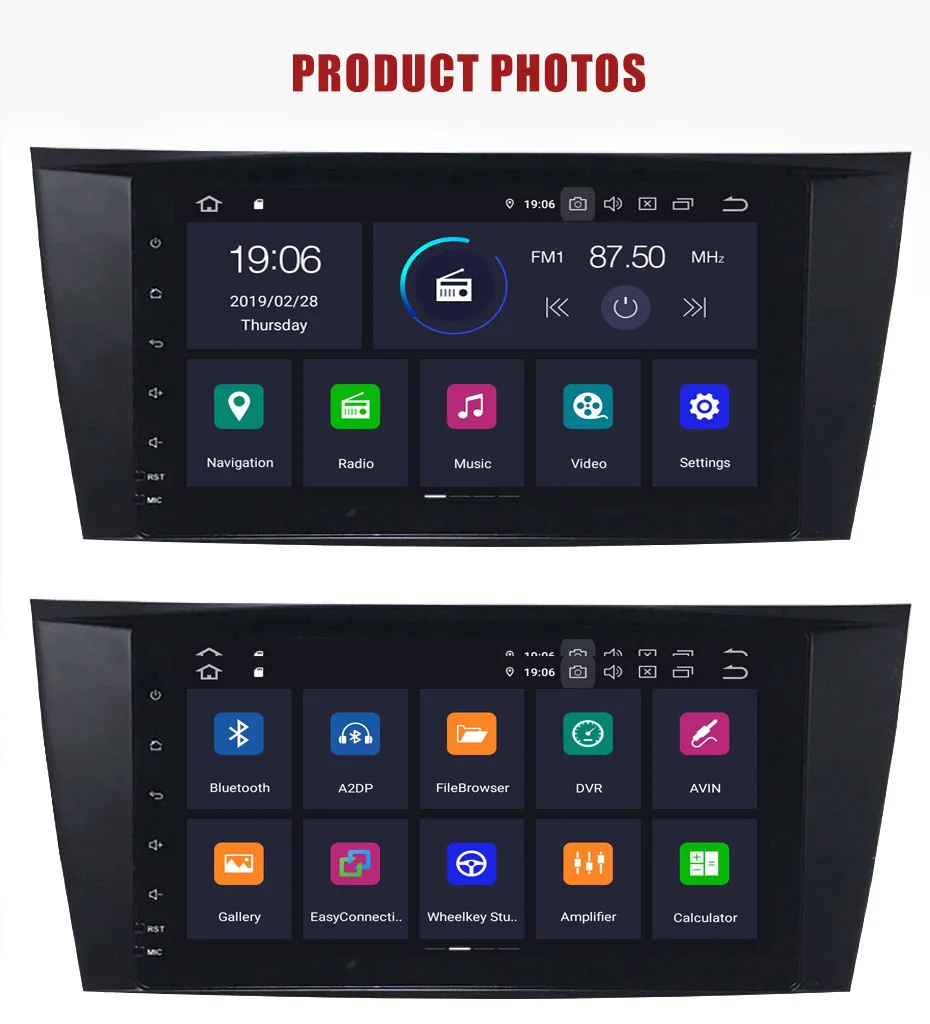 KANOR 1024*600 ips Android 9,0 автомобильный dvd-плеер с двумя цифровыми входами для Mercedes Benz E Class W211 сенсорный DSP gps-навигация Авторадио