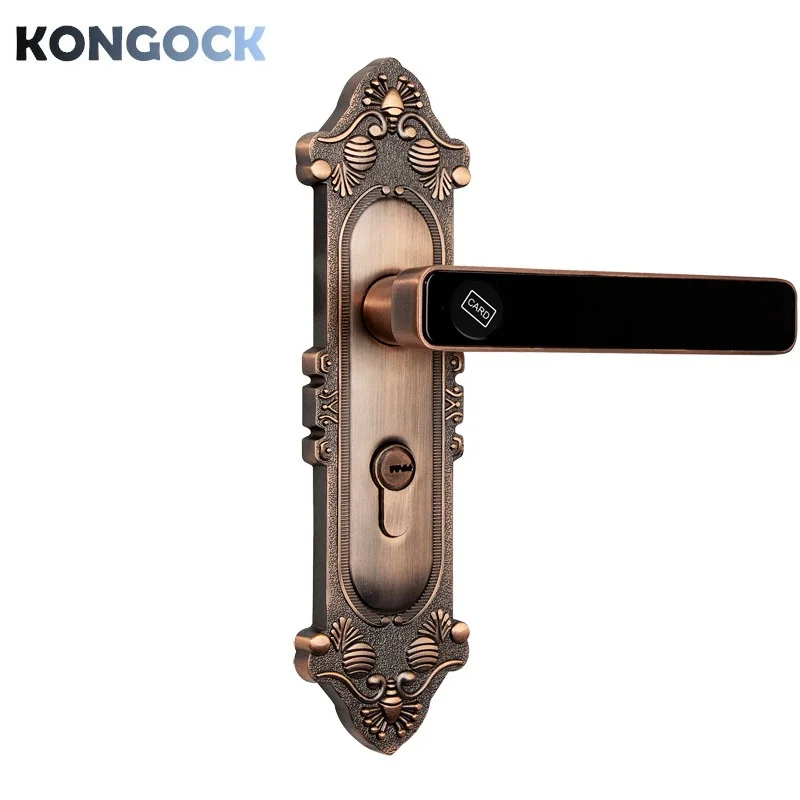 

Electronic keyless smart card door lock for Home and office and Hotel with back-up key
