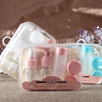 

7 PCS sets Cosmetic Tool Travel Set Plastic Empty Bottle Press Spray Bottle Cosmetic Separation Bottle for beauty cosmetics CC65