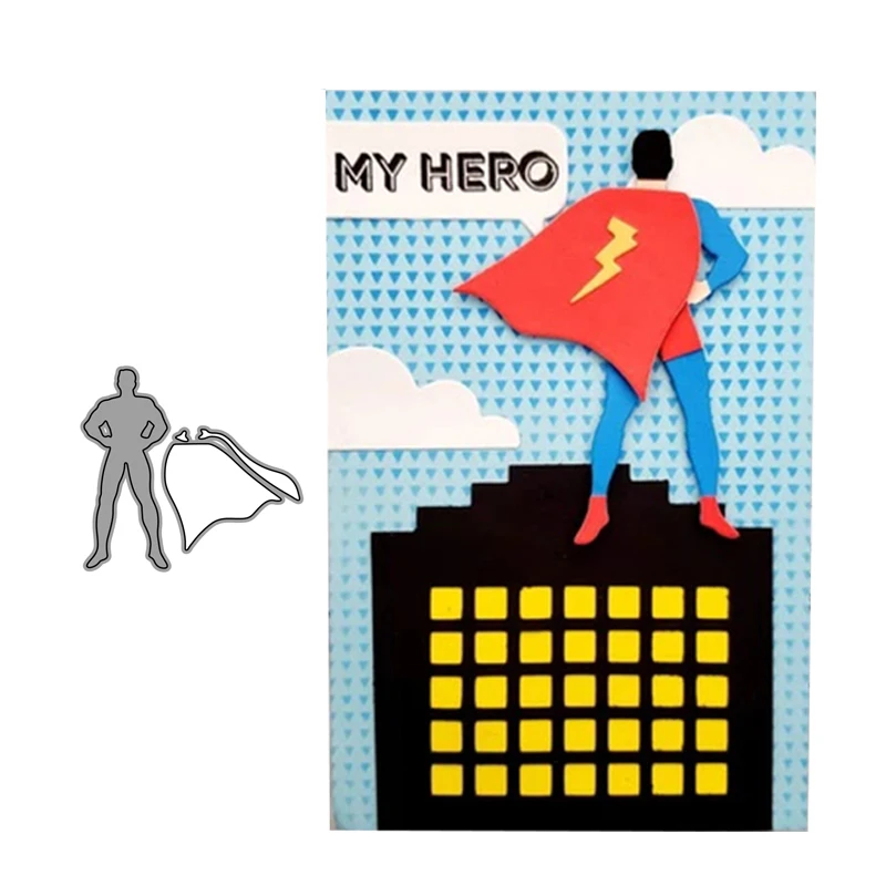 

DIY Metal Cutting Dies for Scrapbooking Super Man New 2020 Die Cut Stencils Making Album Paper Cards Template Crafts Decorative