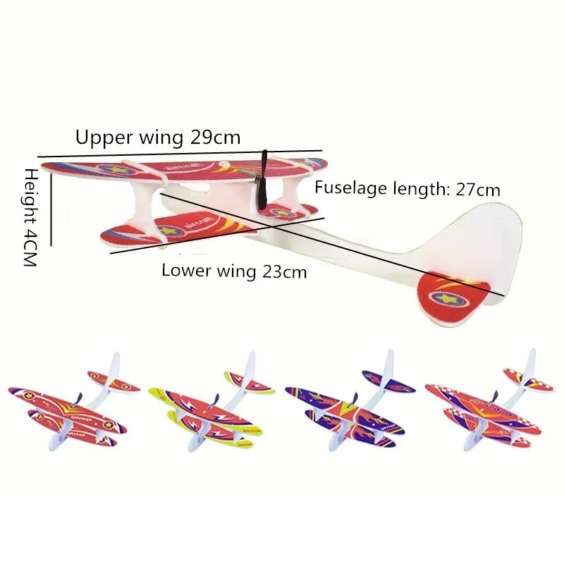 USB зарядка Пены Электрический самолет и биплан зарядки Поворотная модель самолета ручной брошенный Электрический планер трюк шоу