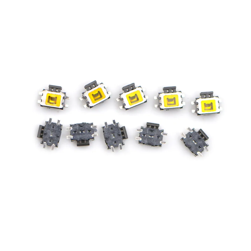Wholesale 10Pcs YD-3414 4Pin SMT SMD Side Tact Tactile Push Button Switch Mount rated load DC 12V 0.5A
