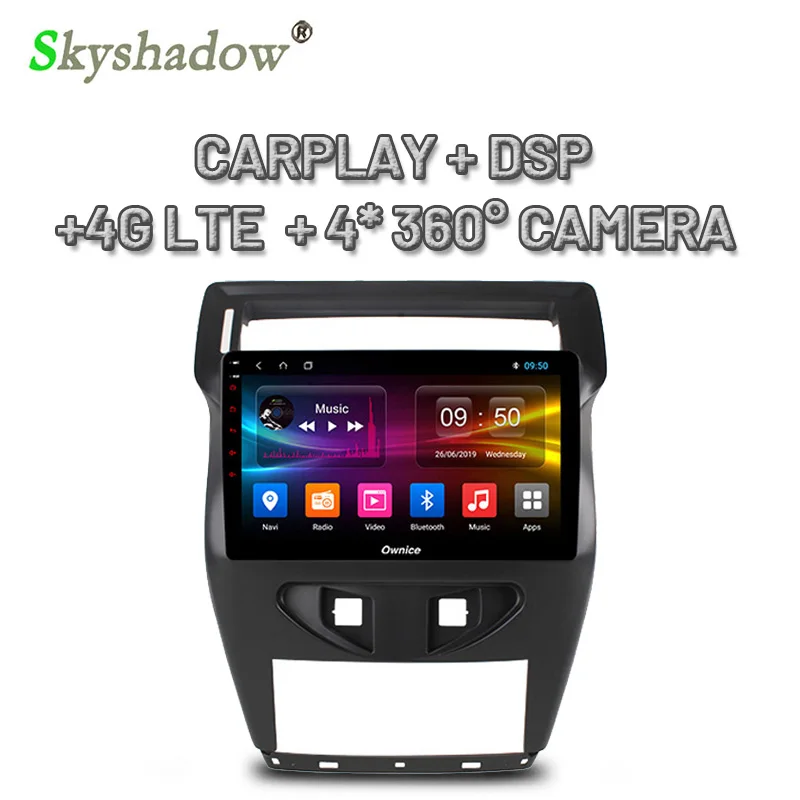 DSP IPS 360 панорамная камера Android 9 0 4G + 64G Автомобильный dvd-плеер GPS карта RDS радио Bluetooth