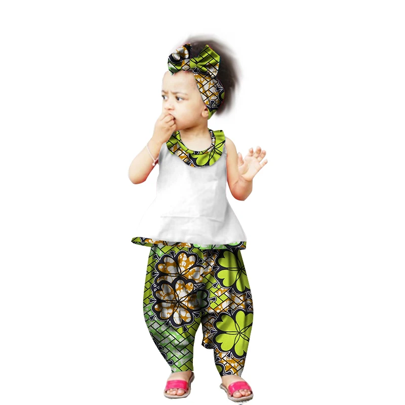 Robe Africaine African Clothing Traditional African For Direct Selling New Children Cotton Girls suit