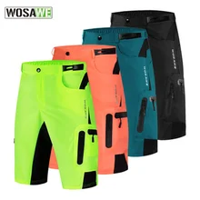 Wosawe Mtb Shorts Bike Fast Dry Shorts Mountain Bike Riding Breathable 5-point Short Pants with Silicone Underpant Hiking Shorts