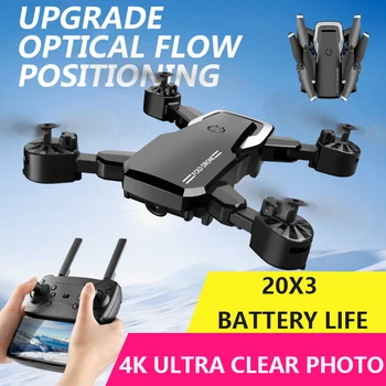 

Camera 2020 Drone 4k HD Drone Dual Wide Angle Camera 1080P WiFi fpv Quadcopter Smart Height Keep Drone Camera Foldabel