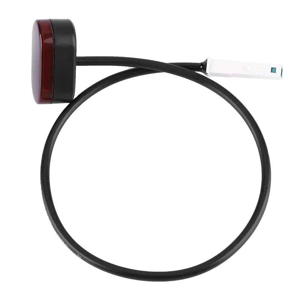 Электрический скутер задний фонарь для Xiaomi Mijia M365 M187 стоп-светильник тормозной светильник s с линией лампа брызговика скутер аксессуары - Цвет: Black