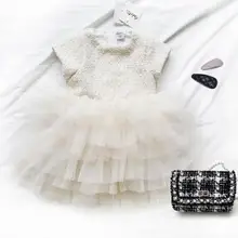 Г. Новая эксклюзивная элегантная юбка-пачка для малышей, платья нарядная женская одежда принцессы для девочек 6 шт./партия