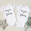 Baby Pregnancy Announcement See You In November Newborn Baby Bodysuits Cotton Short Sleeve Rompers Boys Girls Onesies 3