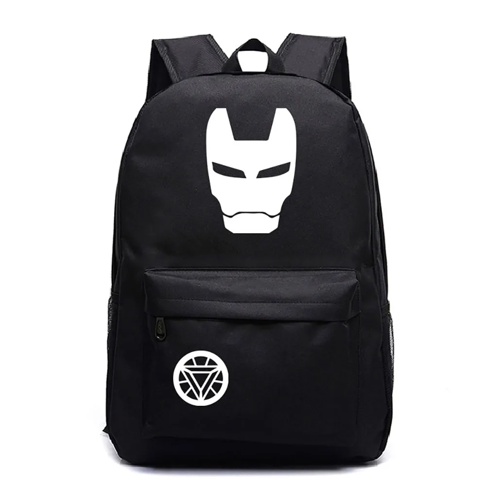 2021 New Disney Schoolbag Avengers Hero Backpack Black Cute Cartoon Breathable Wearable Student Schoolbag