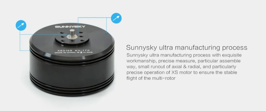 Бесщеточный двигатель sunnysky X6215S 170KV 210KV 350kv для радиоуправляемой модели и мультикоптера