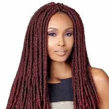 Искусственные Локи стрижка длинные афро-коричневые волосы 1 шт. модные синтетические парики для черных женщин крючком косы твист Джамбо террор кудри