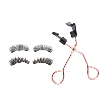 

1 Set netic Eyelashes Clips Set 3D Mink Eyelash Extension No Glue Need Easy Apply Eyelashes Handmade Reusable Lashes