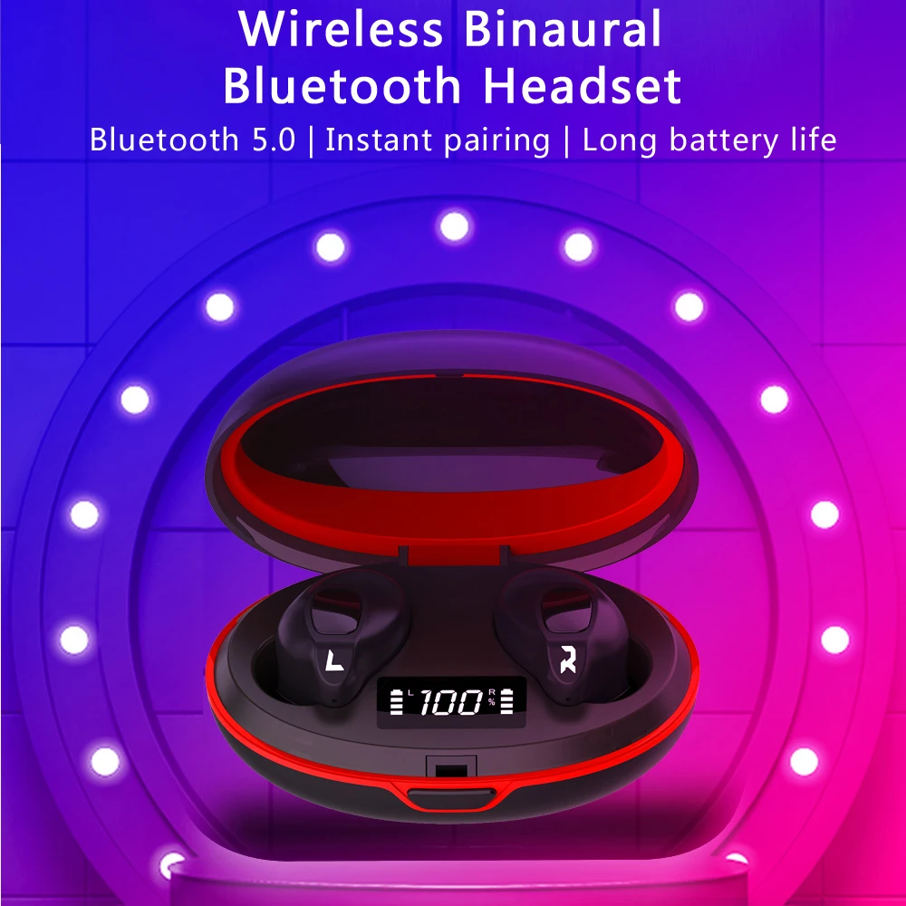 

Ottwn TWS A1 Bluetooth earphone 5.0 in-Ear Noise cancellation earphone Waterproof wireless Headset Stereo Sport Headset with Mic