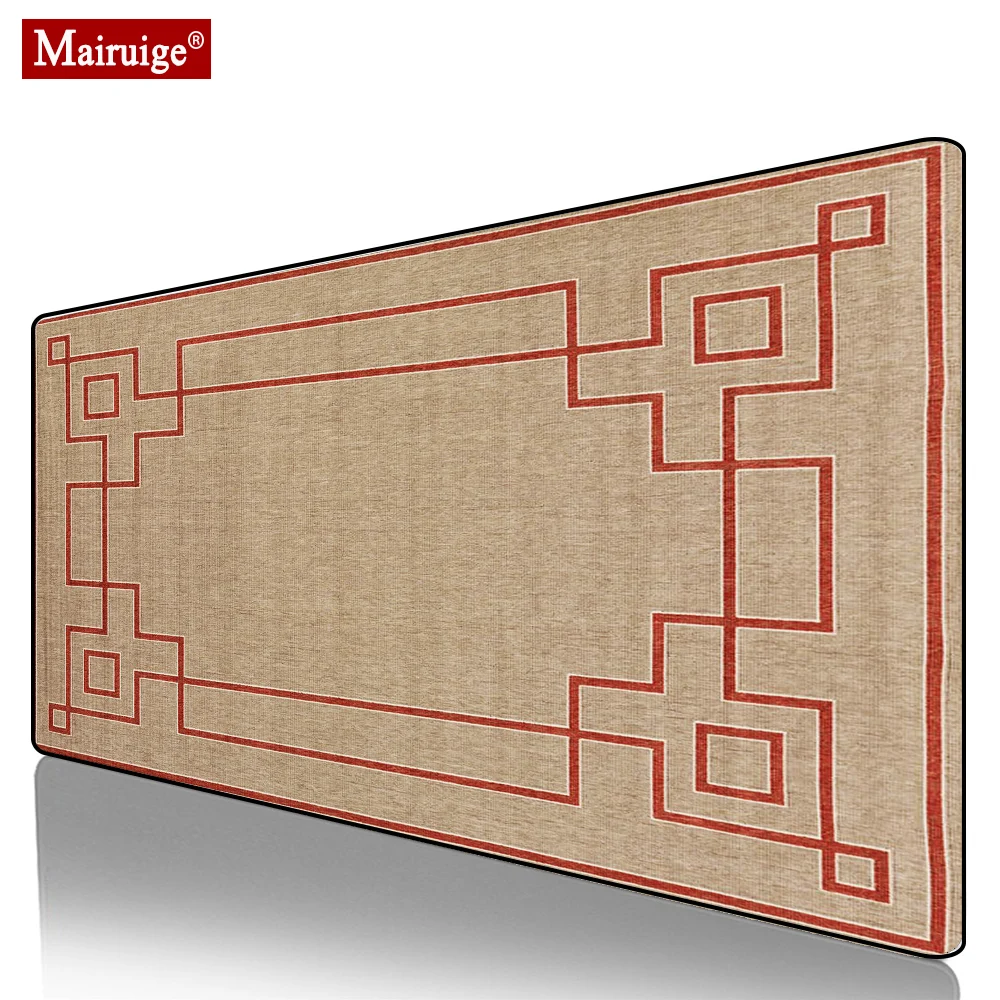 

Vintage Persian Rug Red Line Mouse Pad XXL Gamer Desk Mat Large Keyboard Pad Gaming MousePad 90x40/80x30cm for Laptop Table Pads