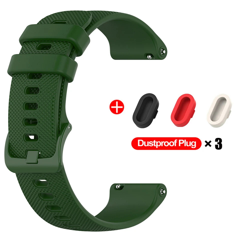 Silicone Dustproof Watch Strap with Secure Plug