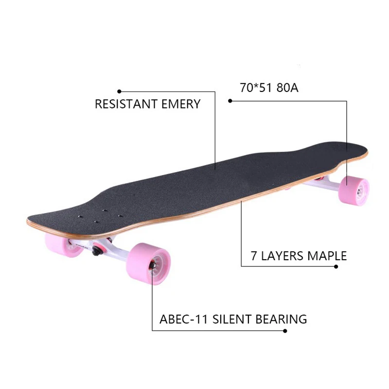 Adult Free Ride Wood Flashing PRO Dancing Longboard Skateboard - China  Skateboard and Longboard price