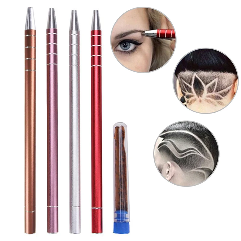 

Professional Magic Engrave Beard Hair Scissors Eyebrow Carve Pen Tattoo Barber Hairdressing Scissors Eyebrow Oil Head Carving