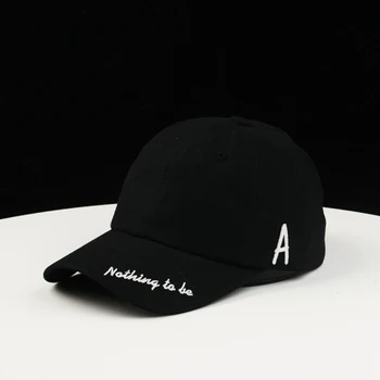 

Hat female summer cap fashion wild A letter embroidery baseball cap couple casual curved eaves