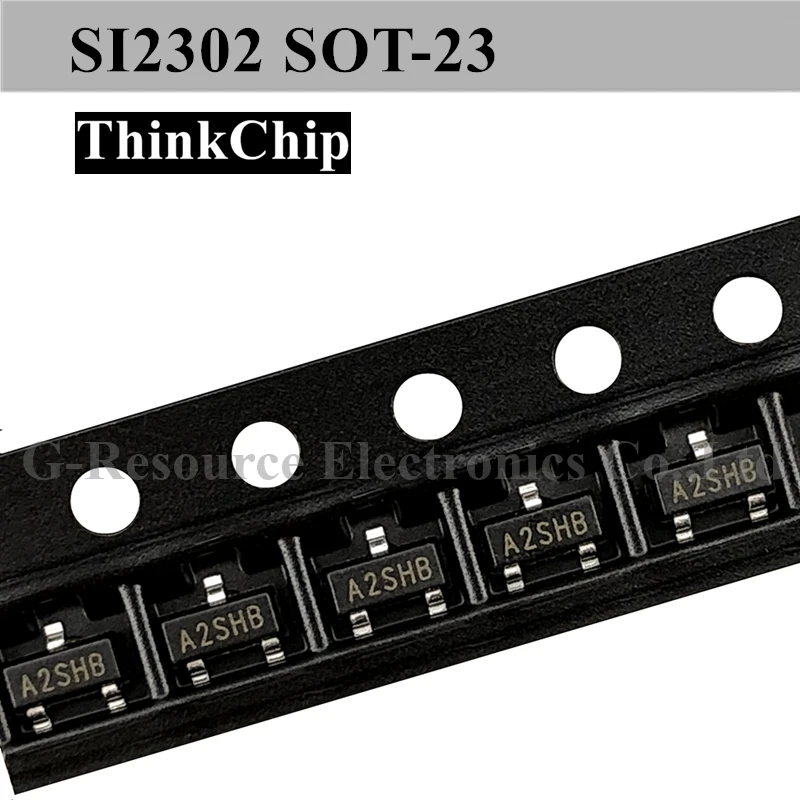(100 pcs) SI2302 2302 SOT-23 SMD Field Effect Transistor N-Channel MOS-FET (Marking A2SHB) | Электроника