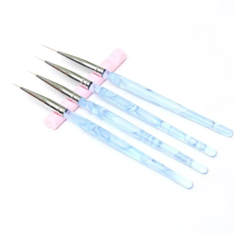 

Fancy Nail Art 5 Grids Acrylic Clear Rack Shelf Painting Brush Pen Rest Holder Stand Display Carrier Storage Tips Salon Tools