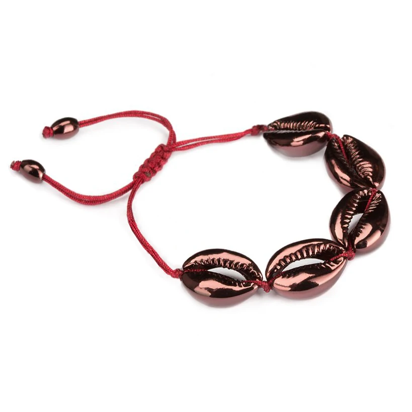 bracelet Concha черный металлик мужской seashell браслет Бижу femme мужской pulseira feminina раковина Каури браслет ювелирные изделия браслеты для женщин - Окраска металла: bracelet