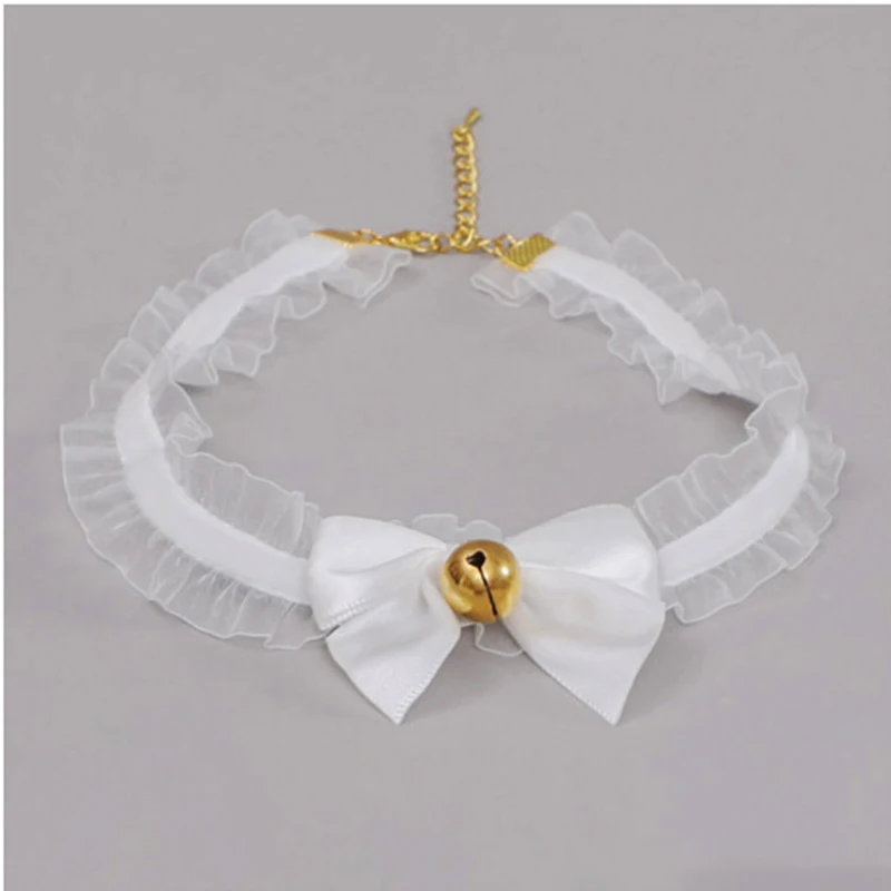 ZZYY Black Cat Ears Cosplay Accessories Set Lolita Sexy Lace Collar Kawaii Headband Cute Gothic Decor Pink Headdress Soft 2021