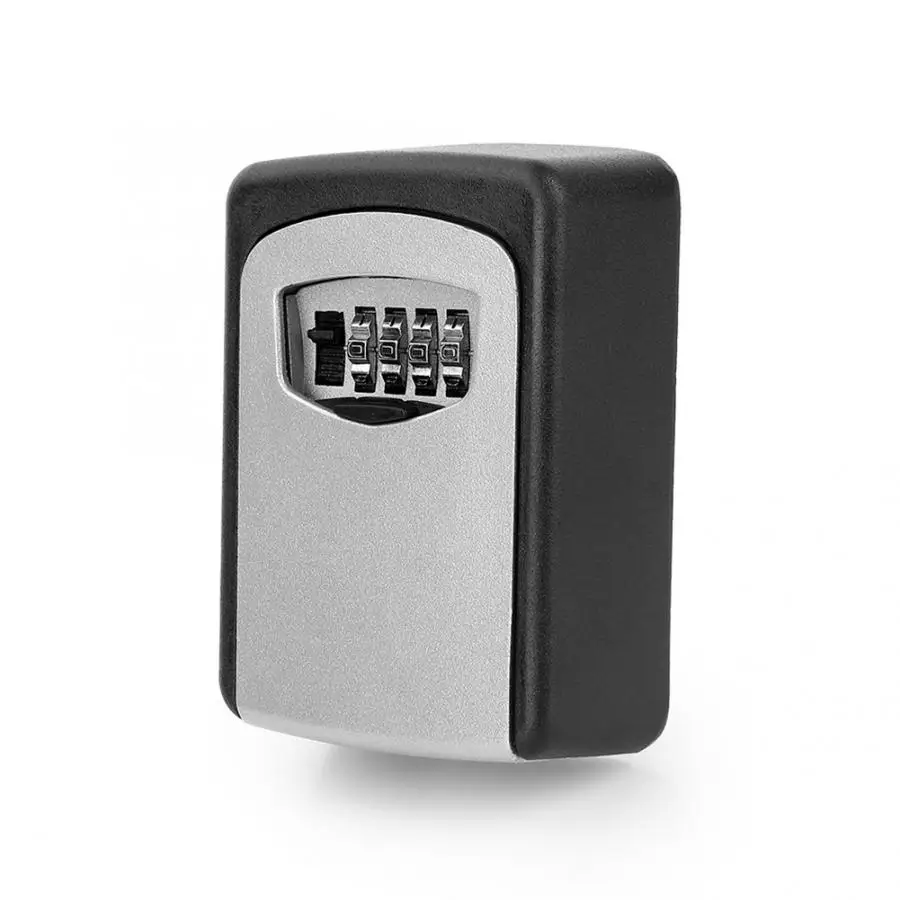 

4-Digit Key Lock Box Lock Box Secure Combination Key Box Lock for Home Garage Exterior