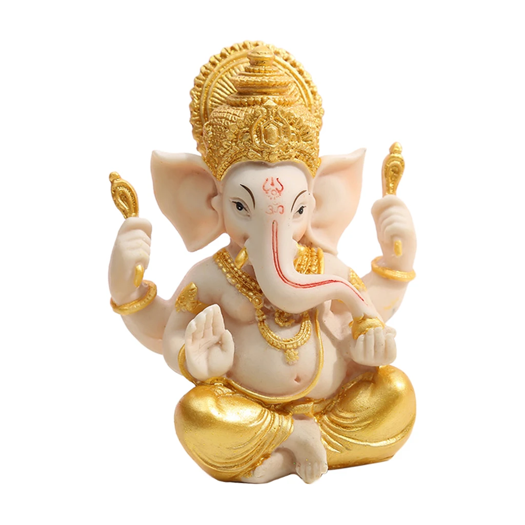 ガネーシャ像の家の装飾 象神ガネーシャの彫像アンティーク仕上げ ヒンドゥー教ガネーシャ置物瞑想装飾inch フィギュア ミニチュア Aliexpress