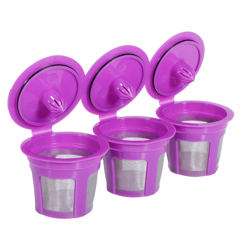 3pcs Reusable K Cups Coffee Filters Pod 