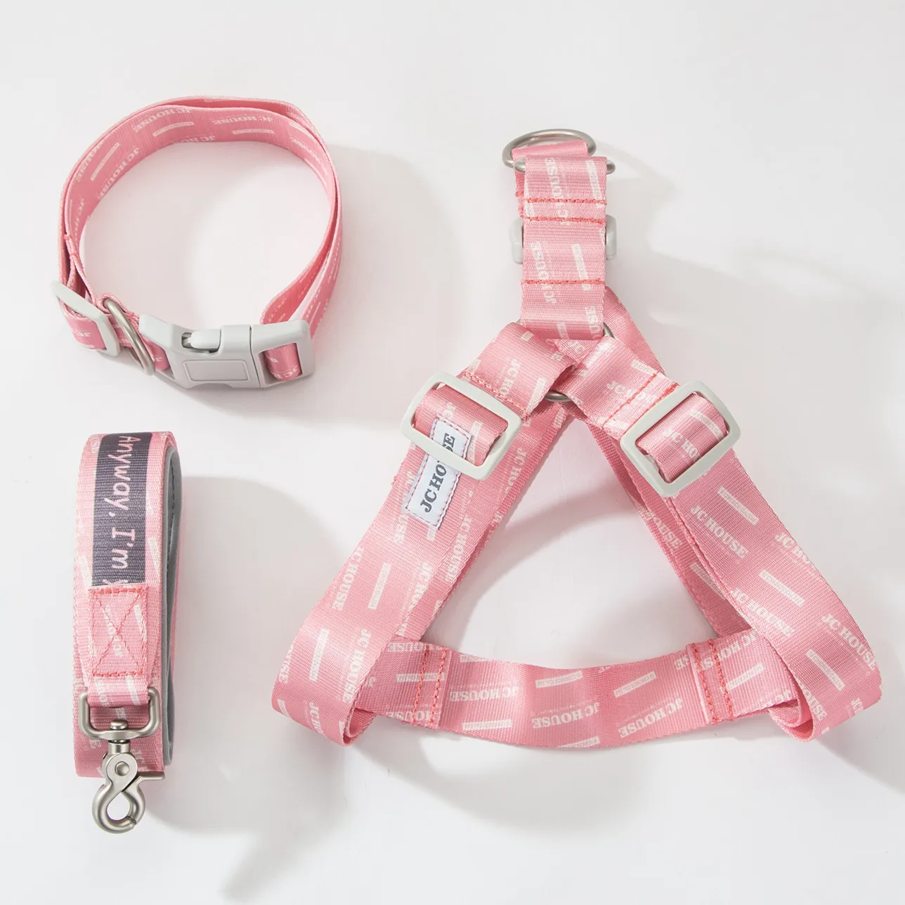 

Hipidog Dog Leash and Harness No-Pull Macarons Colour Soft Handle Strong and Durable Nylon Adjustable For Large and Medium Dogs