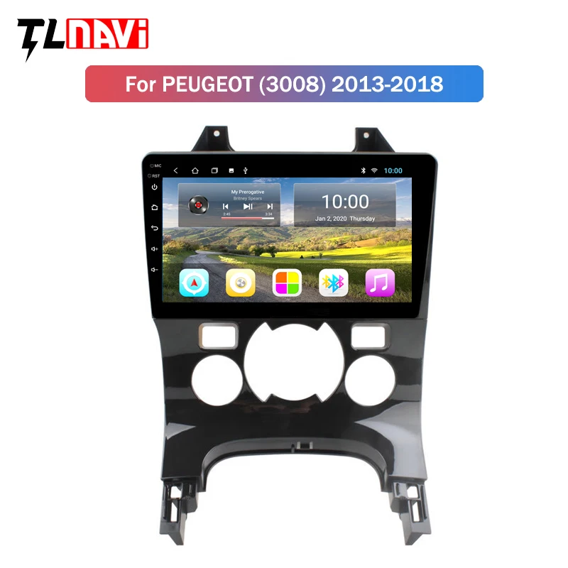 2G RAM Android 10 For Peugeot 3008 2009-2013 Car Radio Multimedia Video Player Navigation GPS | Автомобили и мотоциклы