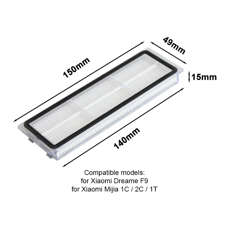 Hepa Filter for Xiaomi Mijia 1C 2C STYTJ01ZHM / Dreame F9 / Mi Robot Vacuum Mop Cleaner Roller Brush Accessories Spare Parts Kit Hepa Filter for Xiaomi Mijia 1C 2C STYTJ01ZHM / Dreame F9 / Mi Robot Vacuum Mop Cleaner Roller Brush Accessories Spare Parts Kit