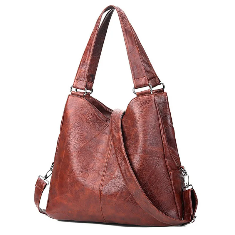 

New Genuine Leather bag for Women Handbag Brand Retro Brand Large Capacity Tote Leather Women's Shoulder Crossbody bag 2020 Lady