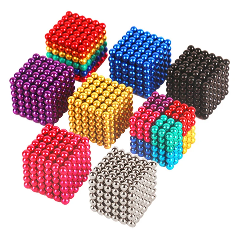 

Balls neodymium magnet Sphere 216Pcs/set 5mm Creative magnets imanes Magic Strong NdFeB colorful buck ball Fun Cube Puzzle