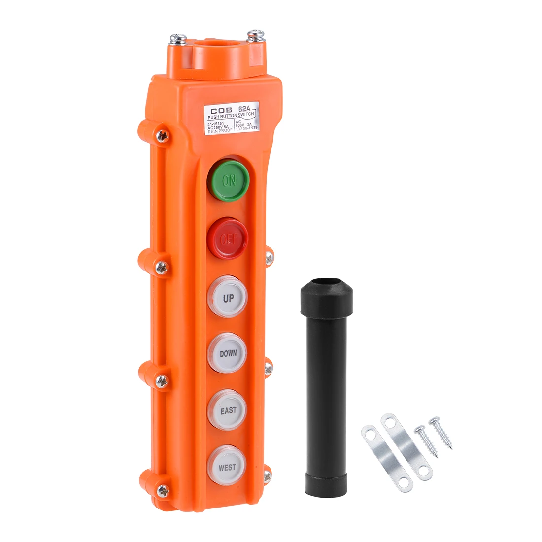 

uxcell Hoist Crane Pendant Control Station Push Button Switch 4 Ways ON OFF 2pcs