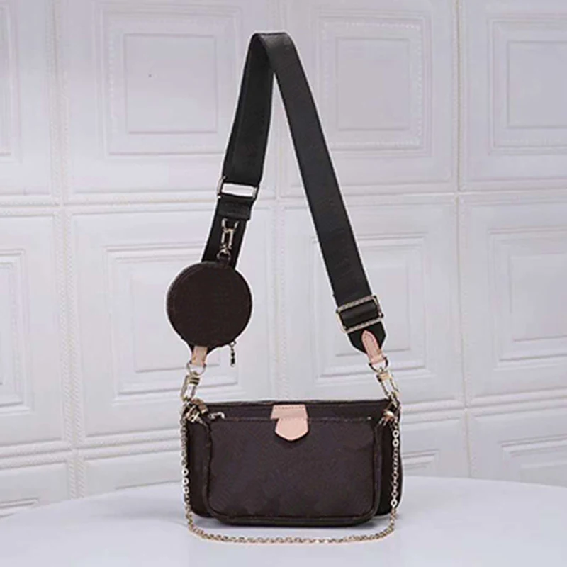 

Luxury Brand 3Pcs Women Shoulder Bag 2019 New Fashion Combination Mahjong Bags Famous Designer Handbags Women Bags