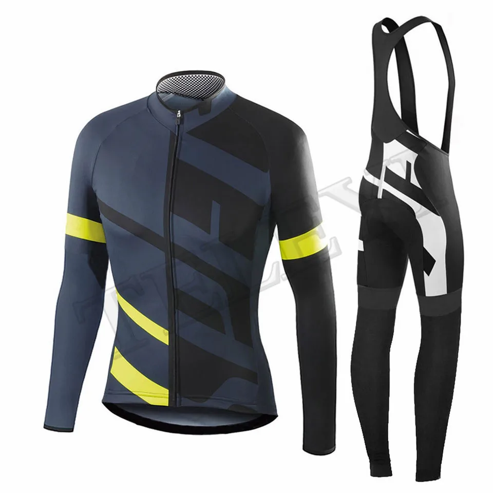 Cycling set Весна осень Команда SPECIALIZEDING длинный рукав Велоспорт Джерси Набор Ropa Ciclismo дышащий гоночный велосипед одежда MTB велосипед 9D гель - Цвет: Cycling set