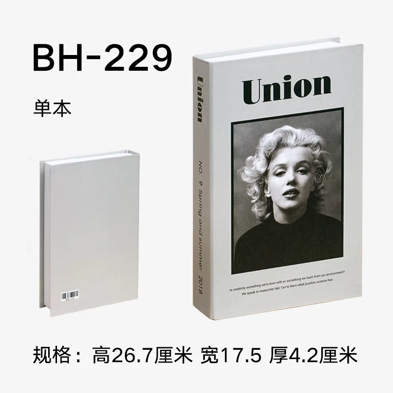 Luxury Home Decor Fake Books Ornaments Simple Modern English Decoration Props Book Model Coffee Shop Hotel