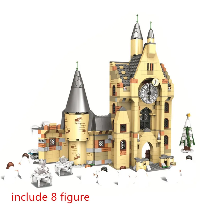 

The Goblet of Fire Clock Tower Building Blocks Kits Bricks Classic Movie Potter Model Kids Toys For Children Gift
